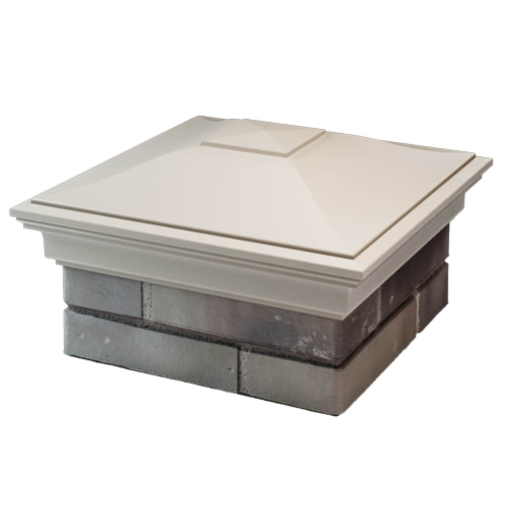 Колпак Zking Монблан Бежевый на столб 1.5х1.5 кирпича (385х385мм) в Клину фото