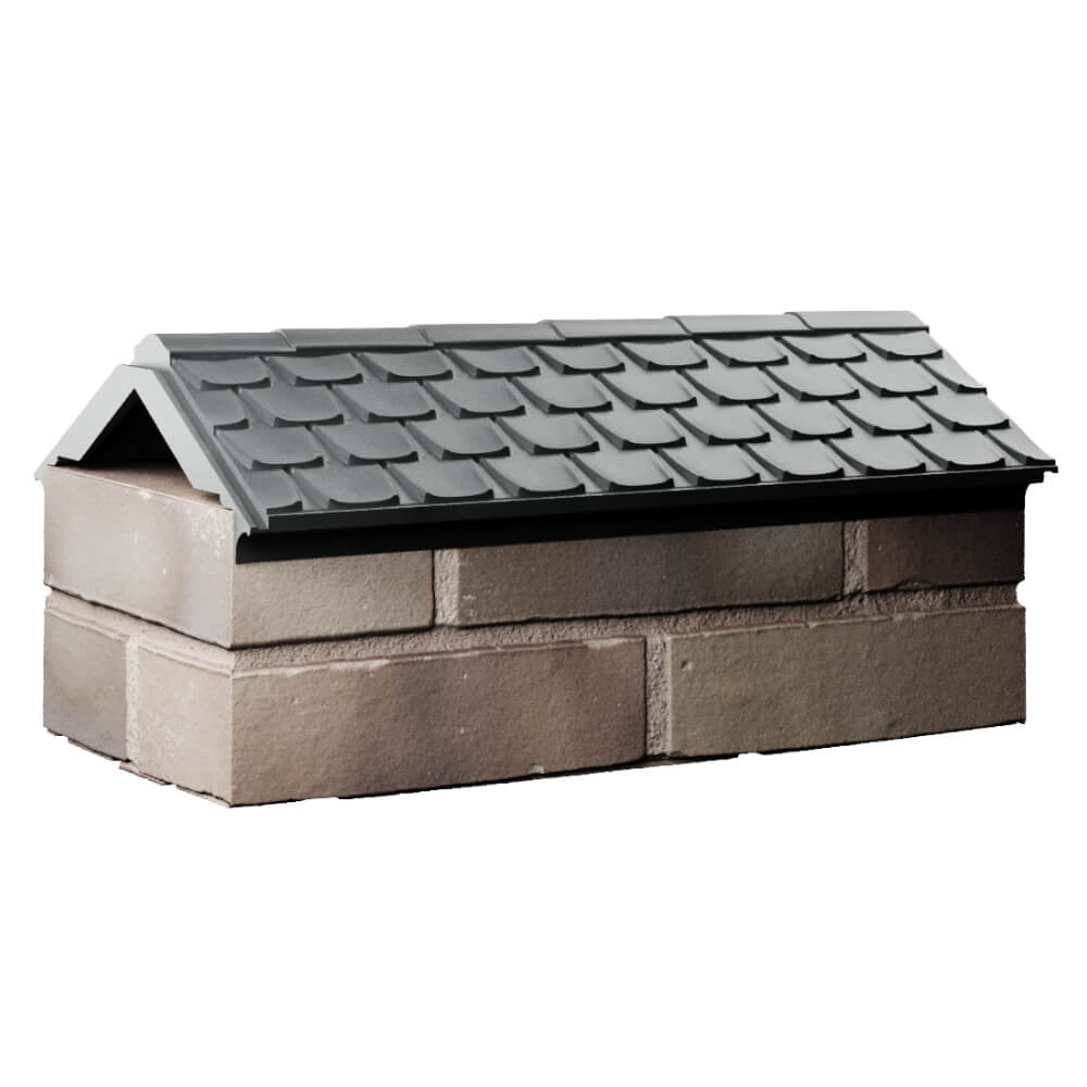 Парапет Zking Эльбрус Серый с посадкой на 1 кирпич (255мм) Клин фото