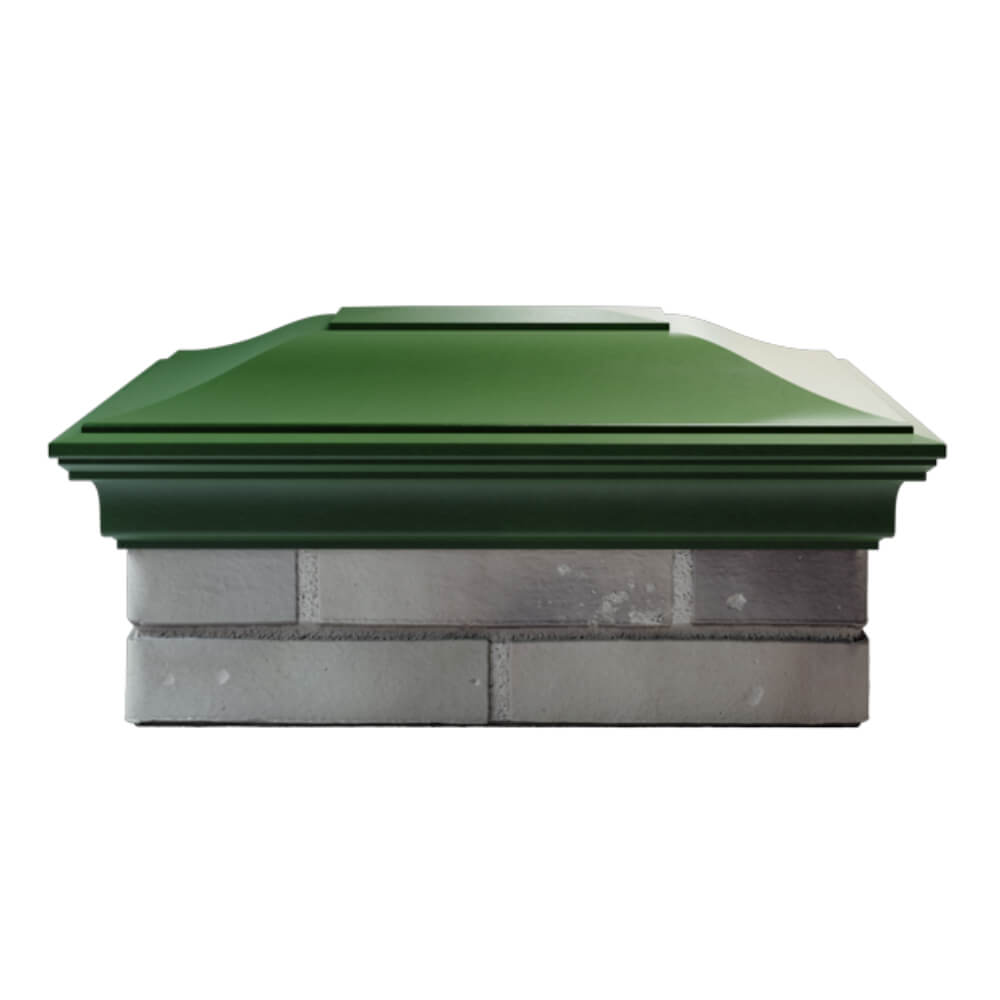 Колпак Zking Монблан Зеленый на столб 2х1.5 кирпича (515х385мм) в Клину фото