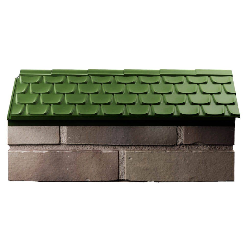 Парапет Zking Эльбрус Зеленый с посадкой на 1 кирпич (255мм) в Клину фото