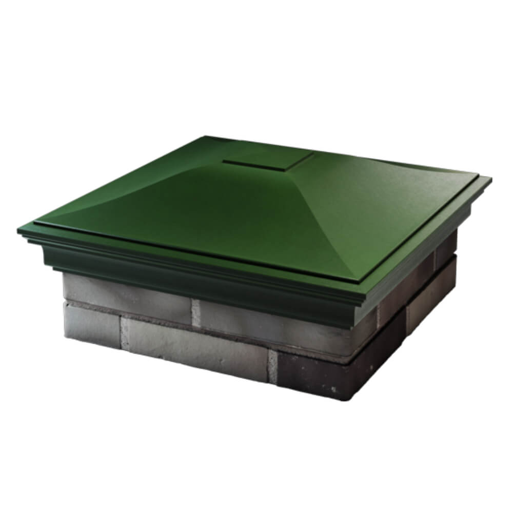 Колпак Zking Монблан Зеленый на столб 2х2 кирпича (515х515мм) в Клину фото