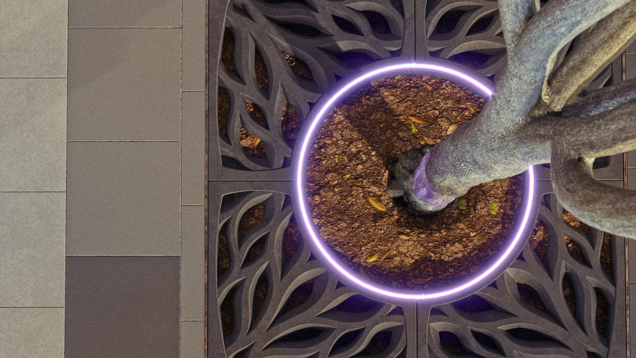 Приствольная решетка для дерева ZKING CRUST 1.2х1.2м Черная в Клину фото