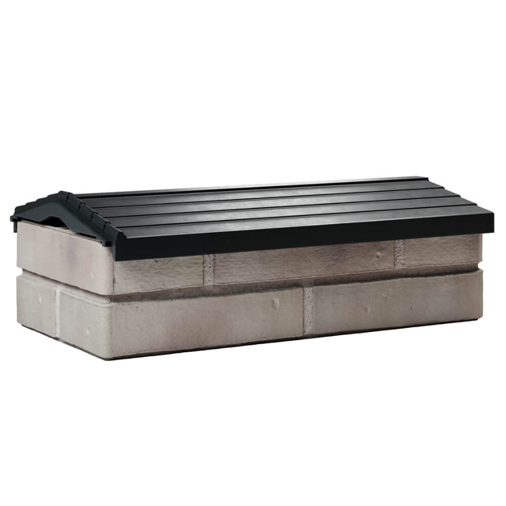 Парапет Zking Бона ХайТек Черный с посадкой на 1 кирпич (200/225/255мм) Клин фото