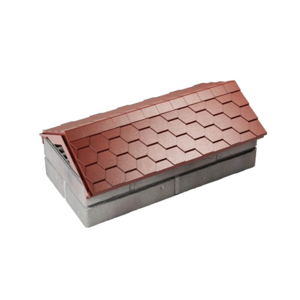 Парапет Zking Эверест Красный с посадкой на 1 кирпич (200/225/255мм) в Клину фото