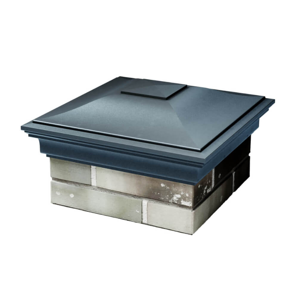 Колпак Zking Монблан Серый на столб 1.5х1.5 еврокирпича 0.7НФ (355х355мм) в Клину фото