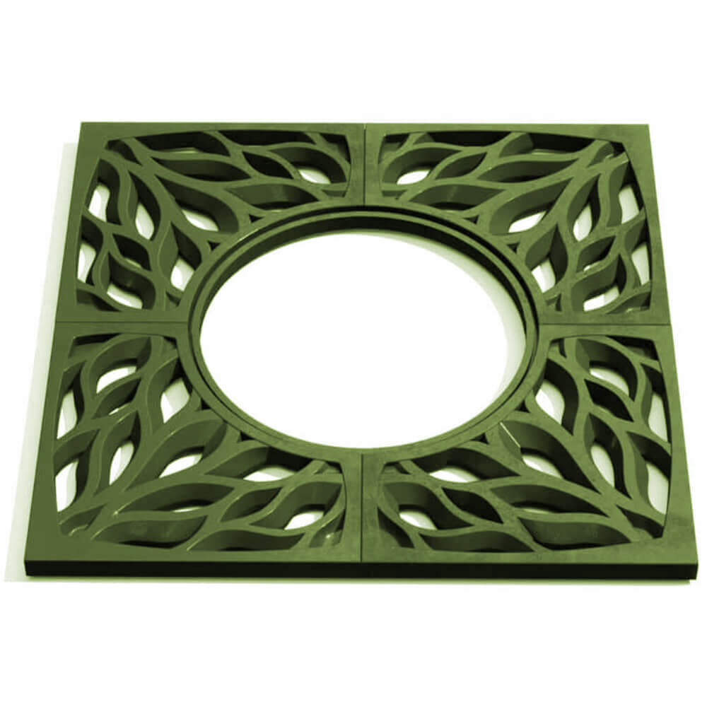 Приствольная решетка для дерева ZKING CRUST 1.2х1.2м Зеленая Клин фото