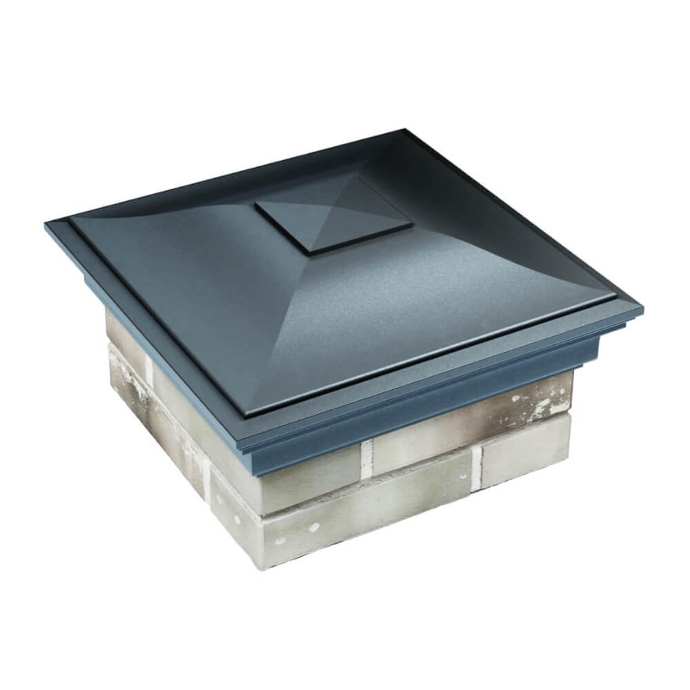 Колпак Zking Монблан Серый на столб 1.5х1.5 еврокирпича 0.7НФ (355х355мм) в Клину фото