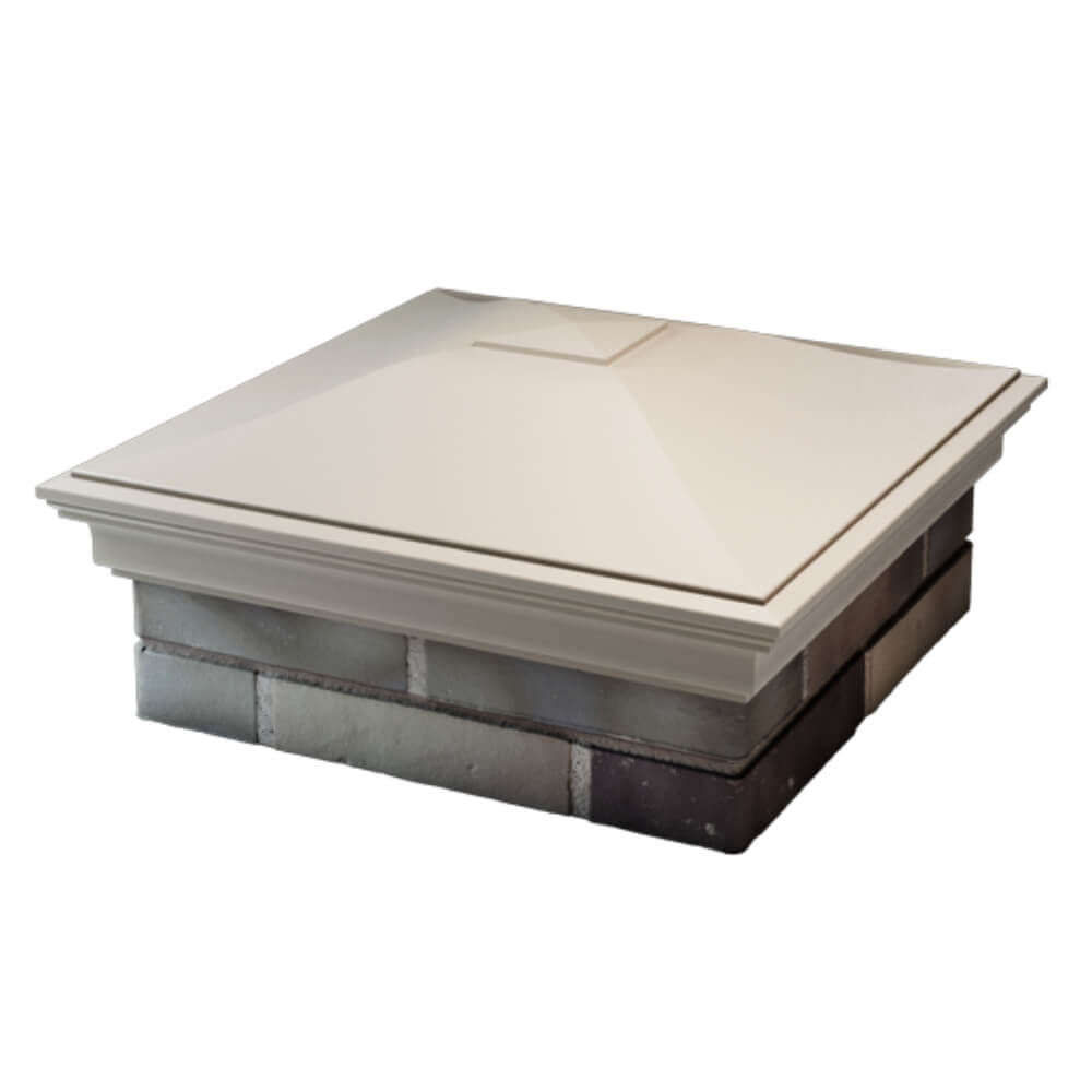 Колпак Zking Монблан Бежевый на столб 2х2 кирпича (515х515мм) в Клину фото