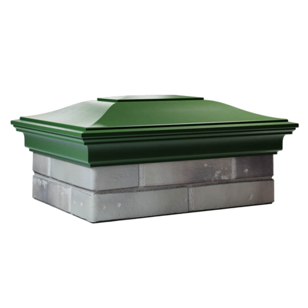 Колпак Zking Монблан Зеленый на столб 2х1.5 кирпича (515х385мм) в Клину фото