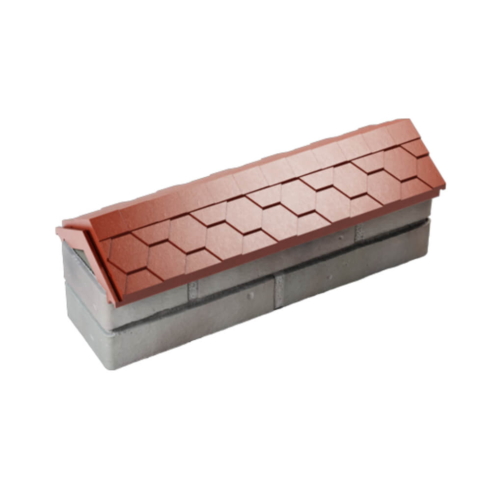 Парапет Zking Эверест Красный с посадкой на 0.5 кирпича (130мм) в Клину фото
