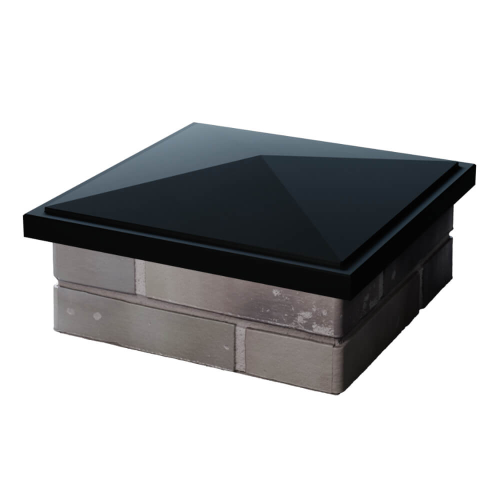 Колпак Zking БонаМоно Черный на столб 1.5х1.5 кирпича (385х385, 400х400мм) в Клину фото