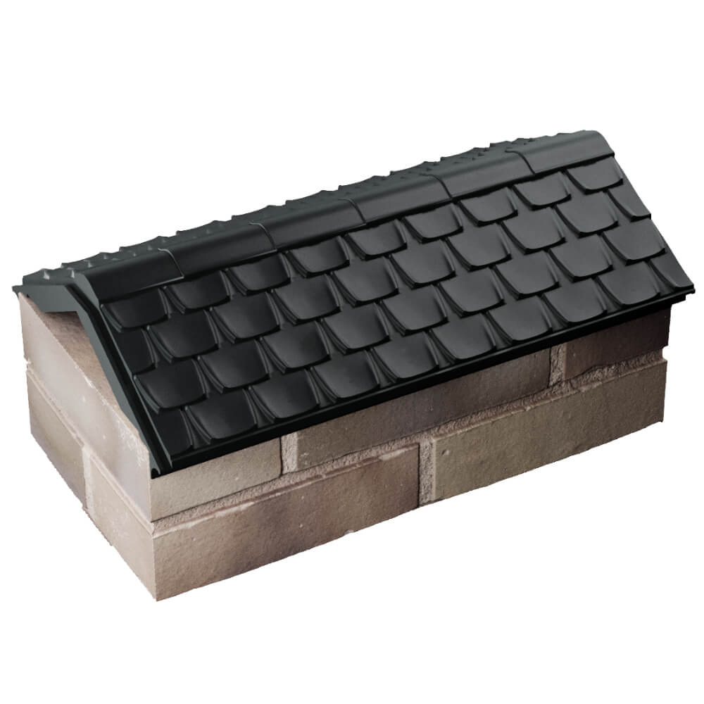 Парапет Zking Эльбрус Черный с посадкой на 1 кирпич (255мм) в Клину фото