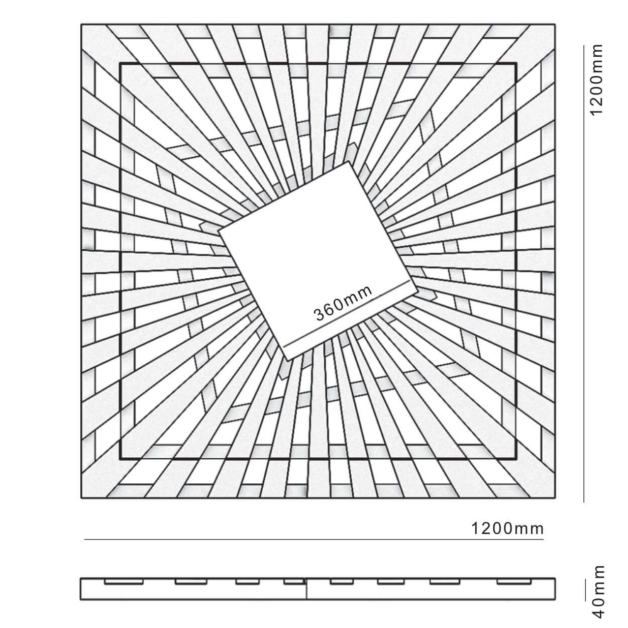 Приствольная решетка для дерева ZKING ATMOSPHERE 1.2х1.2м Черная в Клину фото