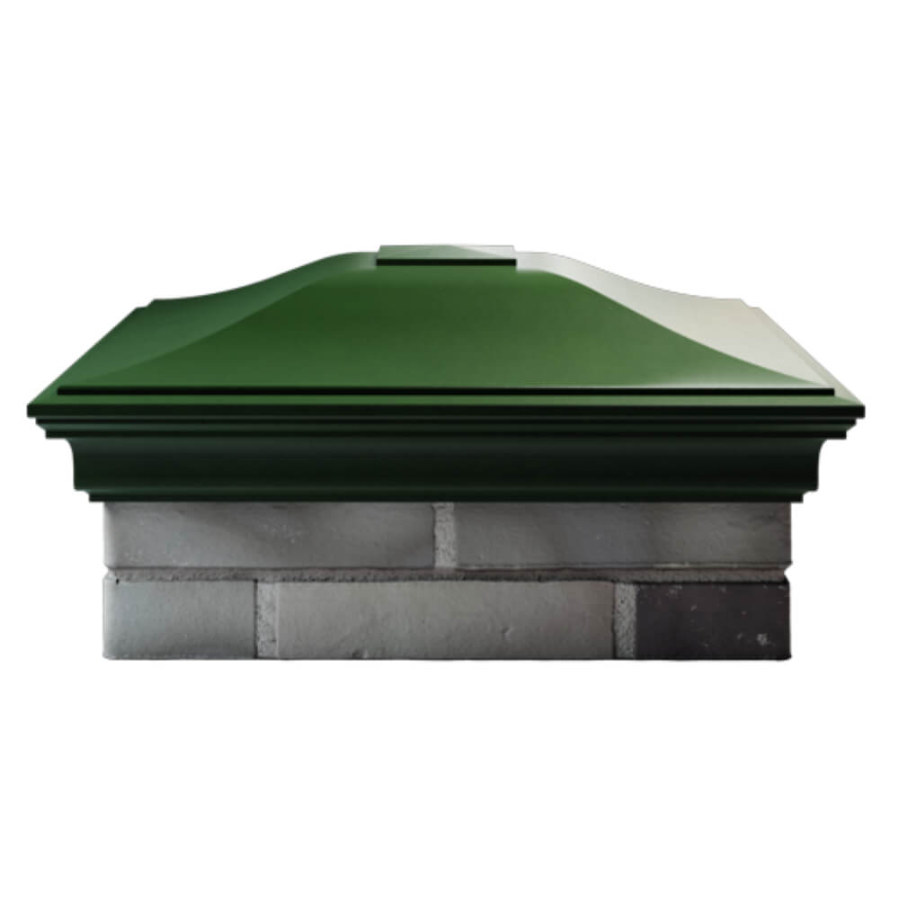 Колпак Zking Монблан Зеленый на столб 2х2 кирпича (515х515мм) в Клину фото