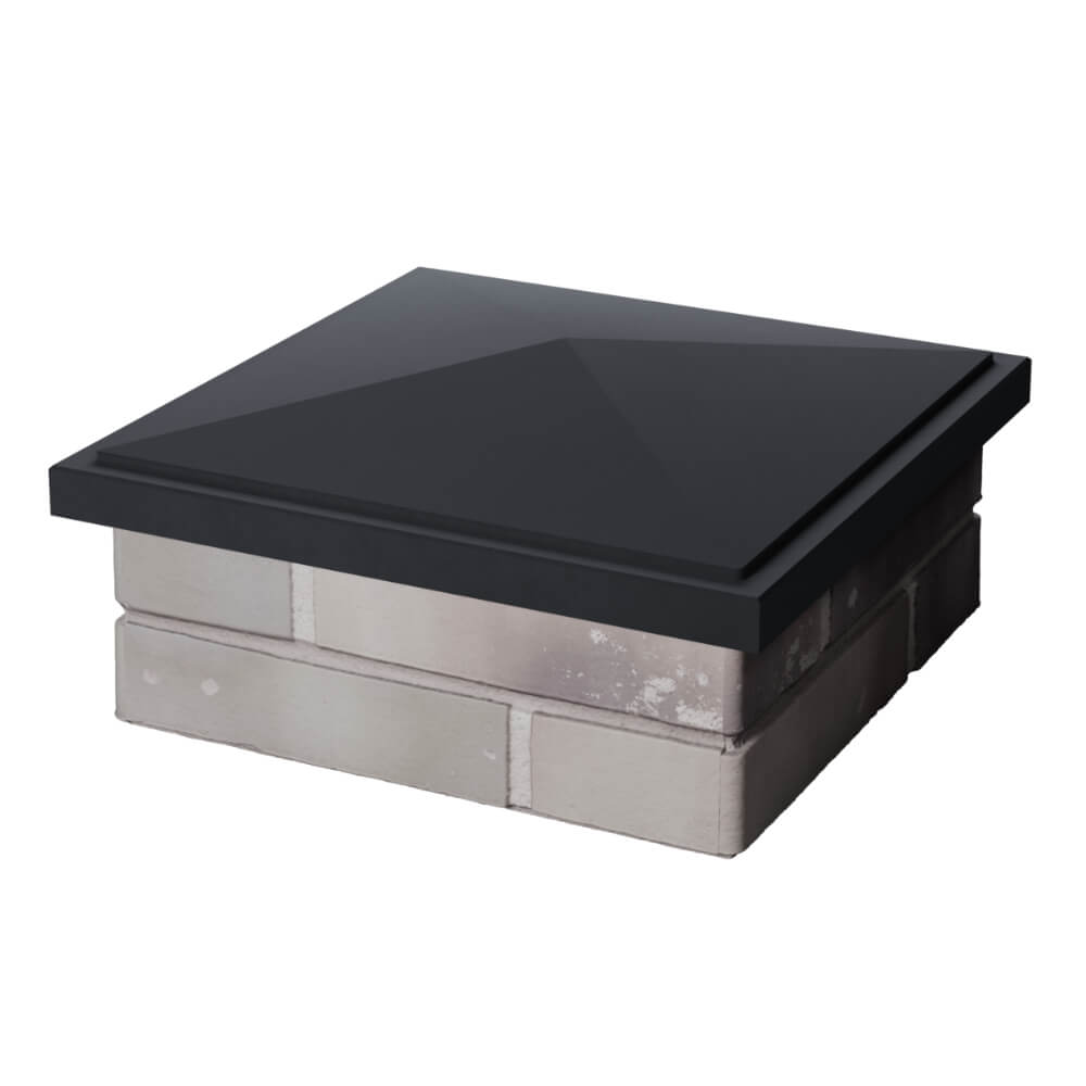 Колпак Zking БонаМоно Серый на столб 1.5х1.5 кирпича (385х385, 400х400мм) в Клину фото