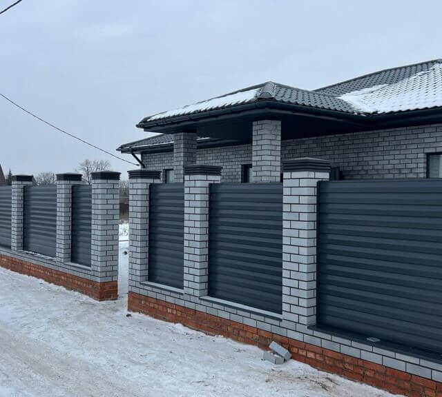 Колпак Zking Бона ХайТек Серый на столб 1.5х1.5 кирпича (385х385мм) в Клину фото