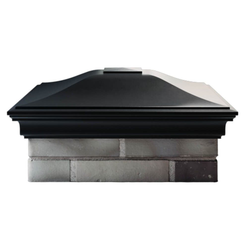 Колпак Zking Монблан Черный на столб 2х2 кирпича (515х515мм) в Клину фото
