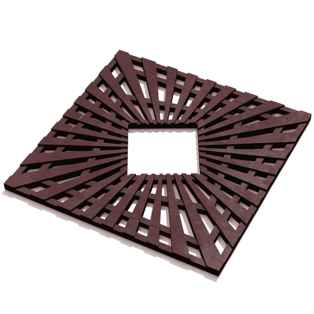 Приствольная решетка для дерева ZKING ATMOSPHERE 1.2х1.2м Коричневая в Клину фото