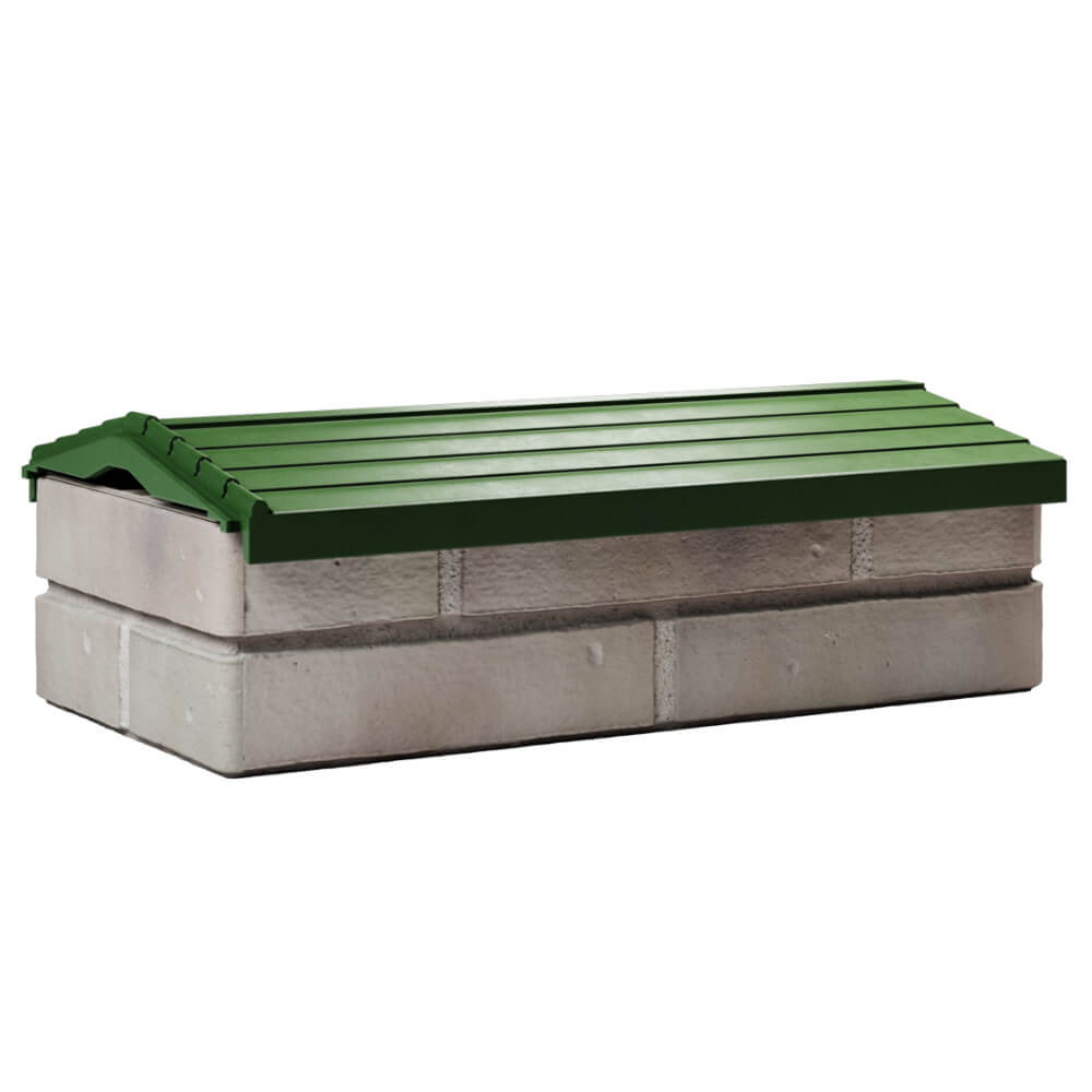 Парапет Zking Бона ХайТек Зеленый с посадкой на 1 кирпич (200/225/255мм) Клин фото