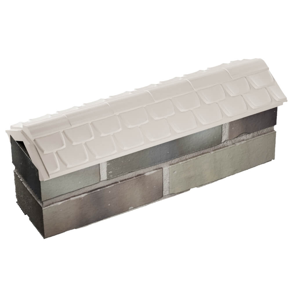 Парапет Zking Эльбрус Бежевый с посадкой на 0.5 кирпича (130мм) в Клину фото