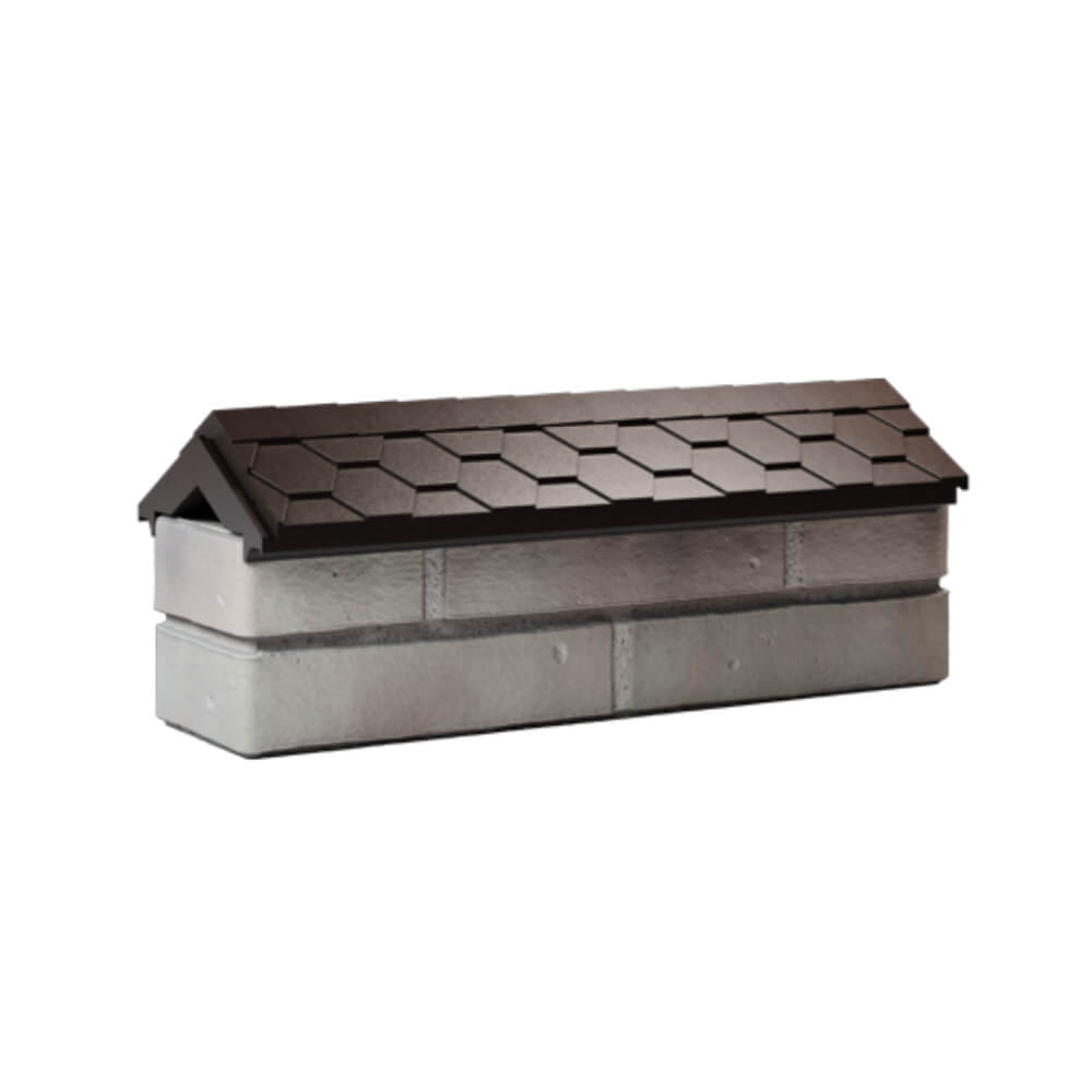 Парапет Zking Эверест Коричневый с посадкой на 0.5 кирпича (130мм) Клин фото