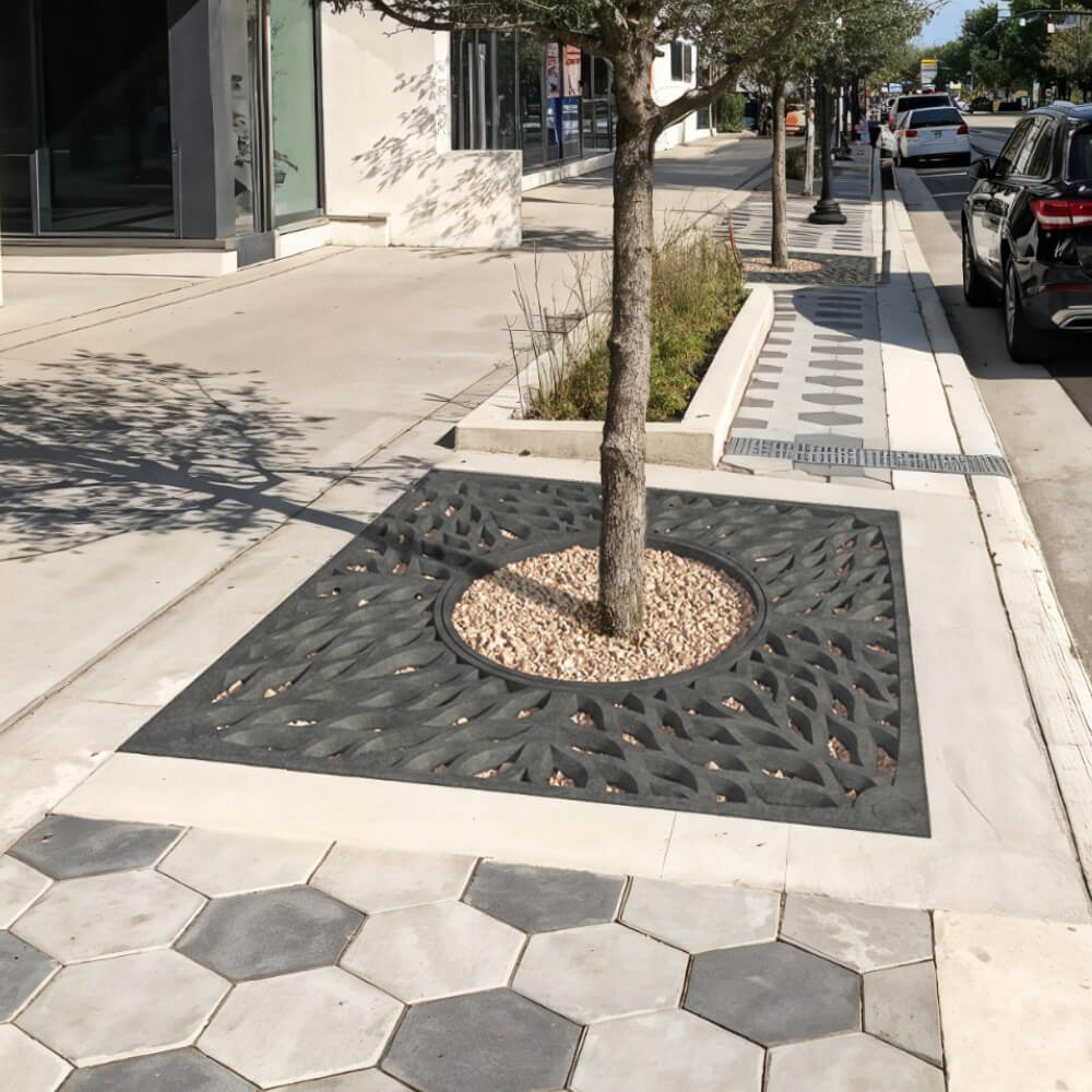 Приствольная решетка для дерева ZKING CRUST 2х2м Черная в Клину фото