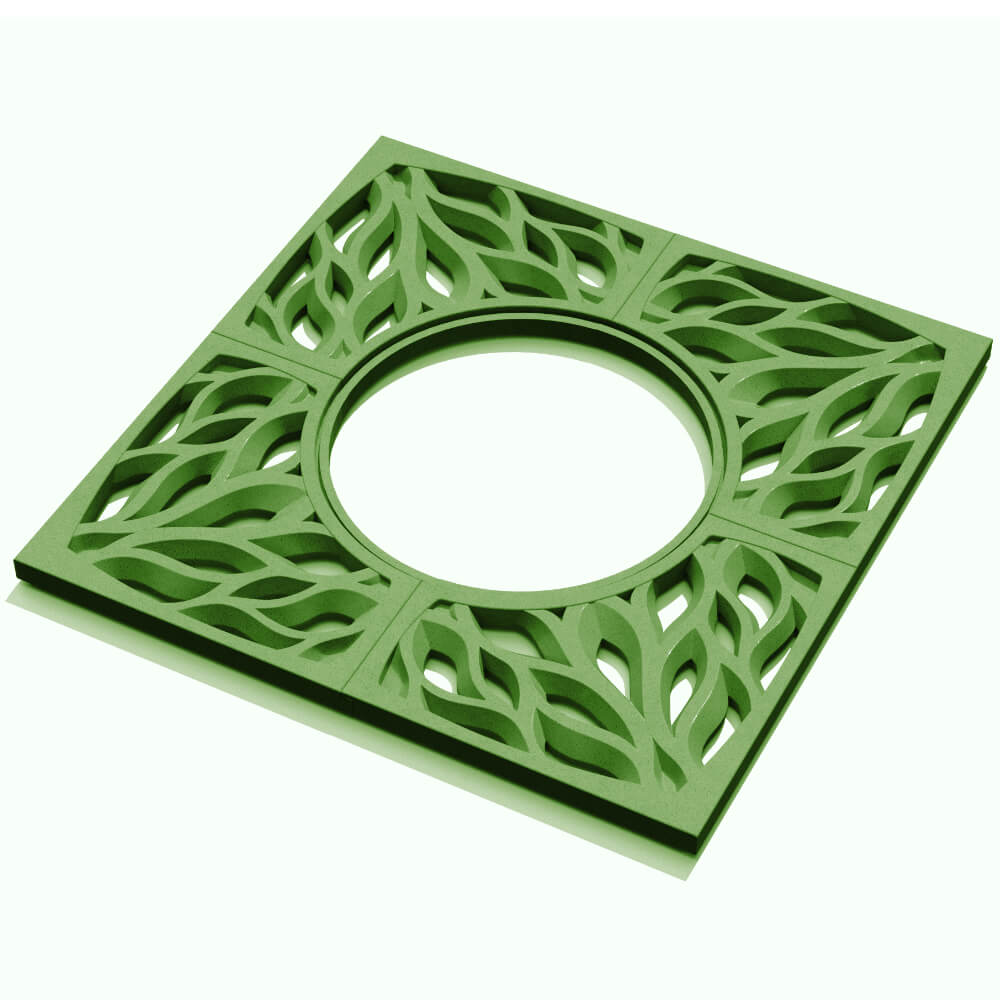 Приствольная решетка для дерева ZKING CRUST 1.2х1.2м Зеленая в Клину фото