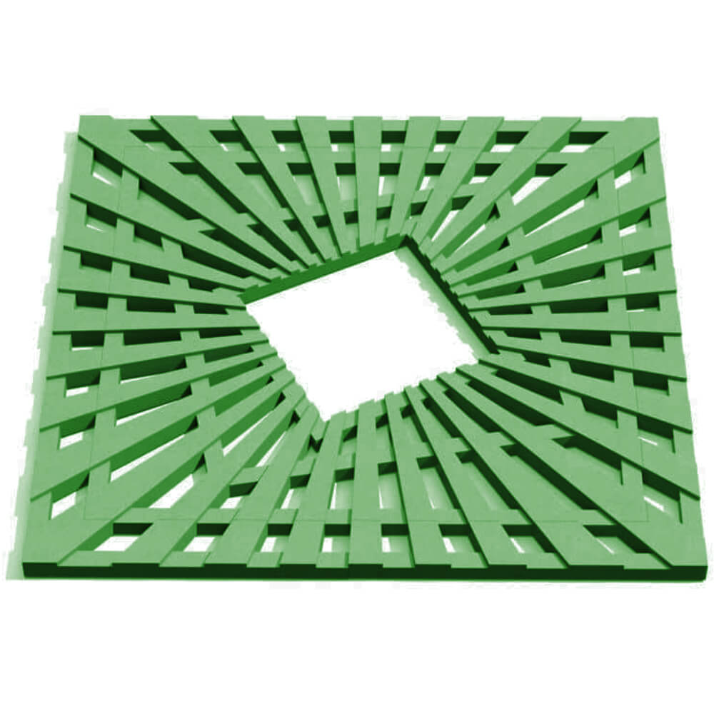 Приствольная решетка для дерева ZKING ATMOSPHERE 1.2х1.2м Зеленая Клин фото