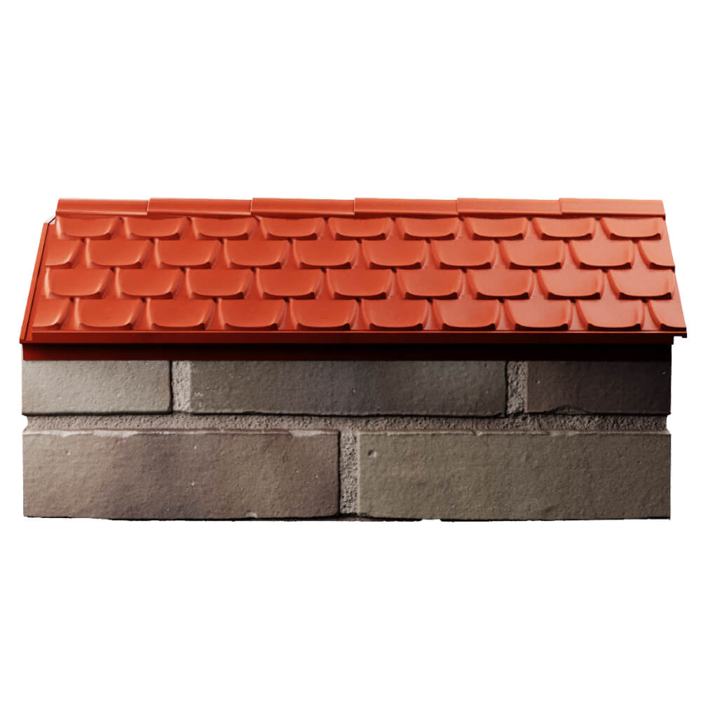 Парапет Zking Эльбрус Красный с посадкой на 1 кирпич (255мм) в Клину фото