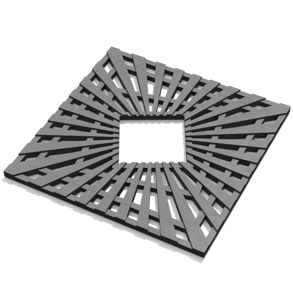 Приствольная решетка для дерева ZKING ATMOSPHERE 1.2х1.2м Серая в Клину фото