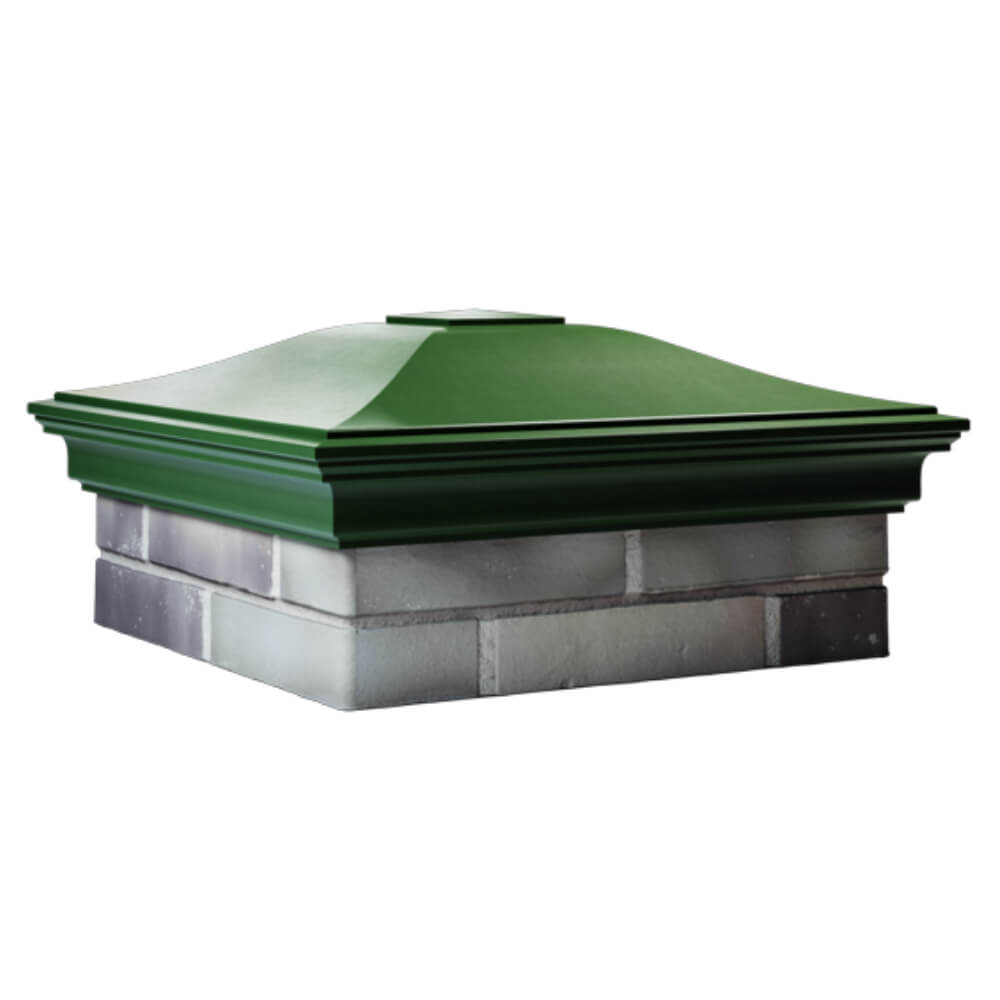 Колпак Zking Монблан Зеленый на столб 2х2 кирпича (515х515мм) в Клину фото