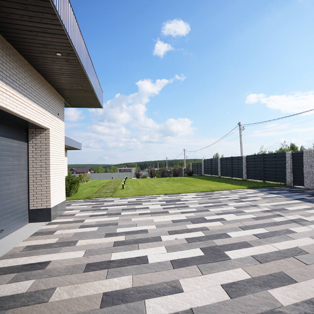 Шаговая плита STONE Светлая Галька 990х330х55мм в Клину фото