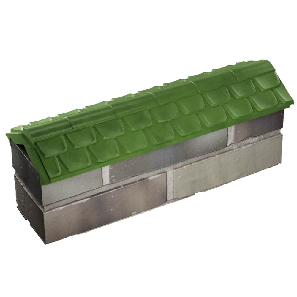 Парапет Zking Эльбрус Зеленый с посадкой на 0.5 кирпича (130мм) в Клину фото